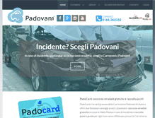 Tablet Screenshot of carrozzeriapadovani.com